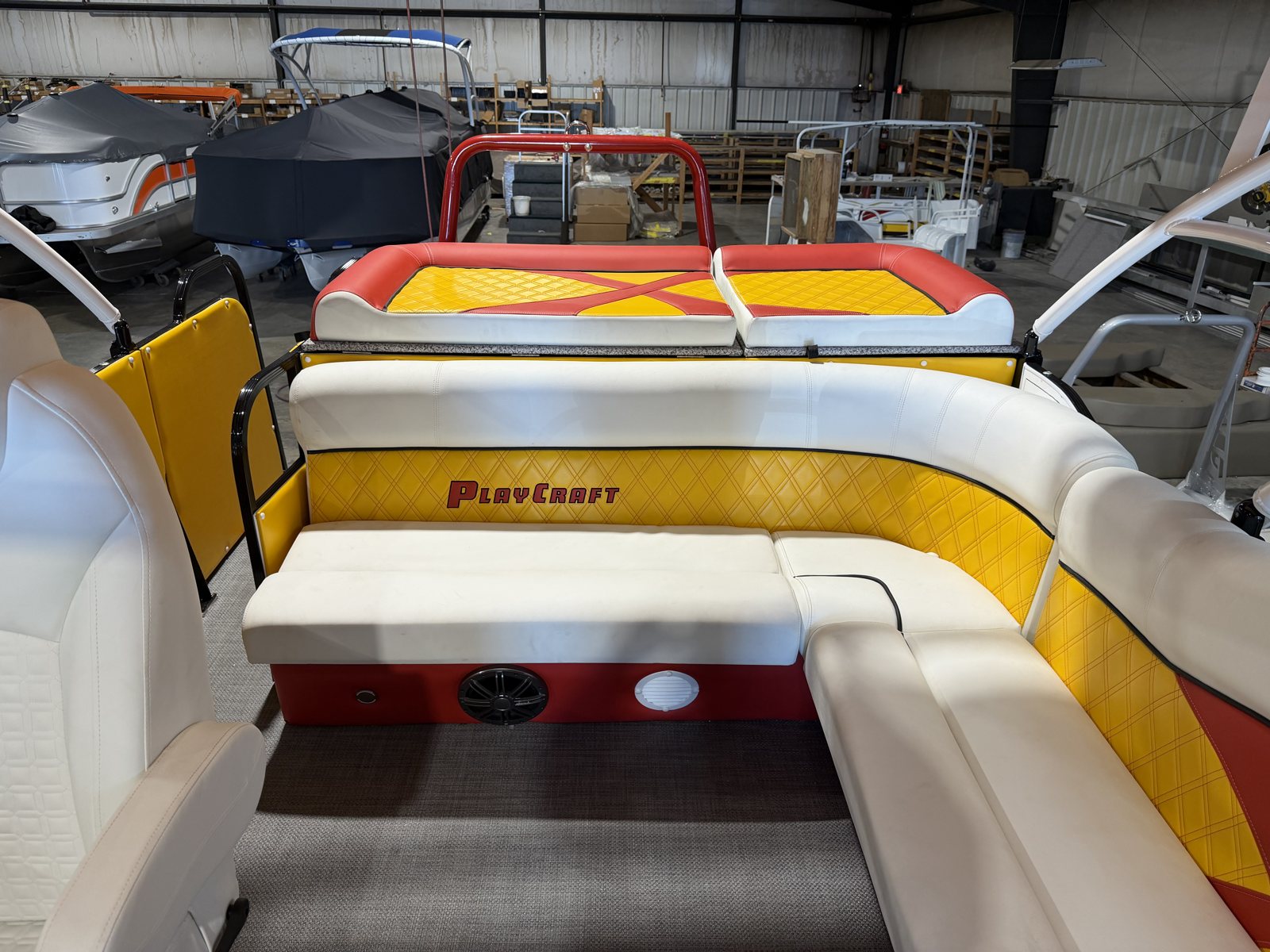 2027 PlayCraft 2700 Xtreme – Red, Yellow, Black & White – chiefs interior 09