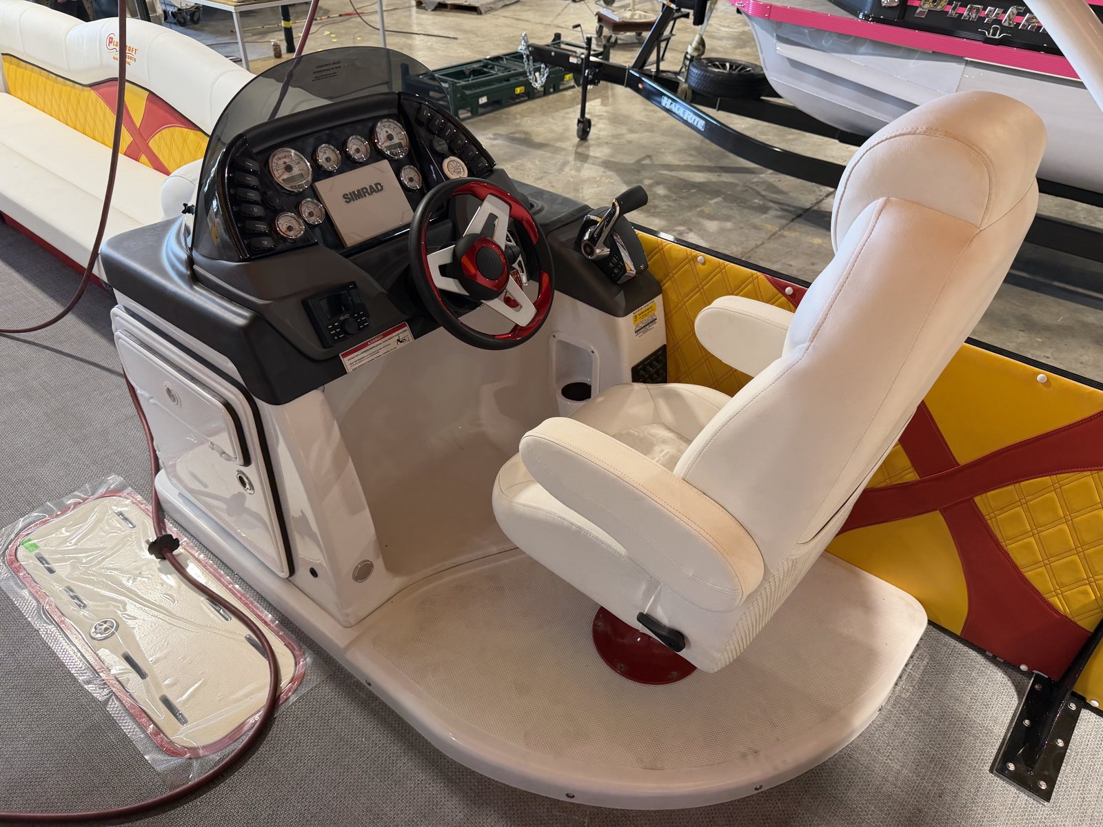 2027 PlayCraft 2700 Xtreme – Red, Yellow, Black & White – chiefs interior 12