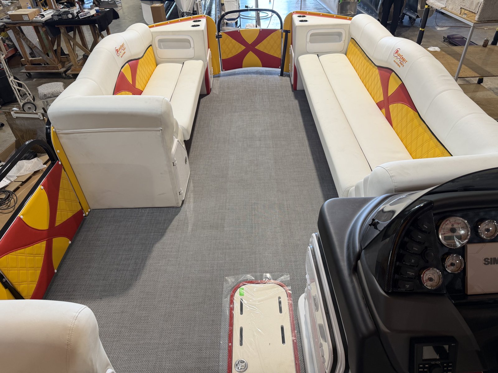 2027 PlayCraft 2700 Xtreme – Red, Yellow, Black & White – chiefs interior 14