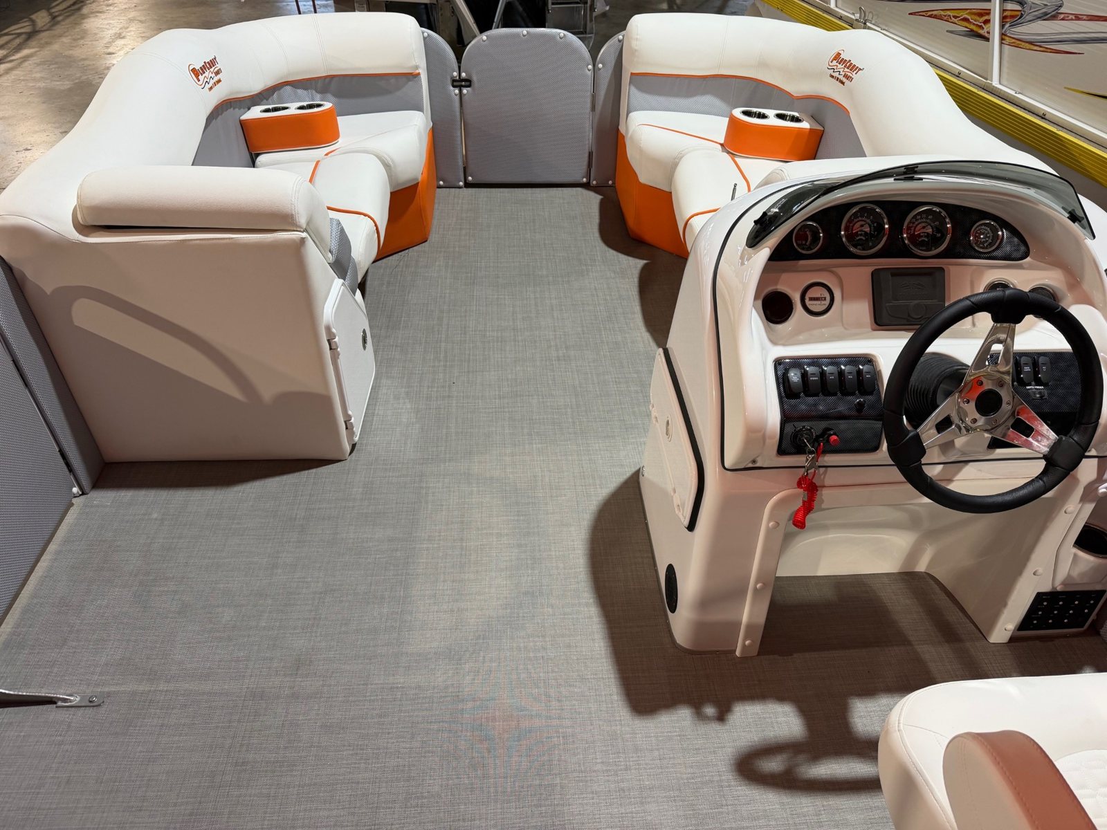 2027 PlayCraft 2300 Infinity – Orange & White – orange interior 07